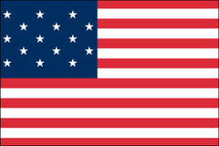 15-STAR SPANGLED BANNER NYLON SEWN FLAG - 3X5