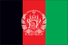 AFGHANISTAN NYLON PRINT FLAG - 3x5