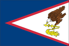 AMERICAN SAMOA NYLON PRINT FLAG - 3x5