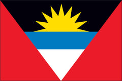ANTIGUA & BARBUDA NYLON PRINT FLAG - 3x5