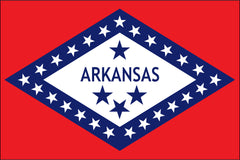 ARKANSAS NYLON PRINT FLAG - 3X5