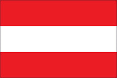 AUSTRIA NYLON PRINT FLAG - 3x5