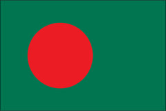 BANGLADESH NYLON PRINT FLAG - 3x5