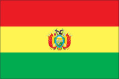 BOLIVIA NYLON PRINT FLAG - 3x5