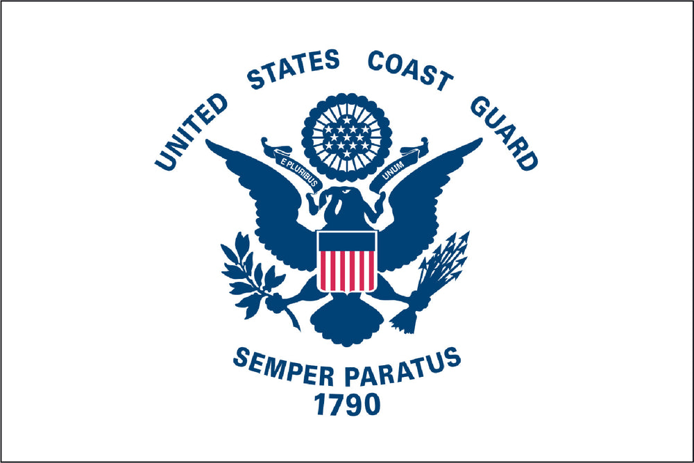 coast guard flag, us coast guard flag