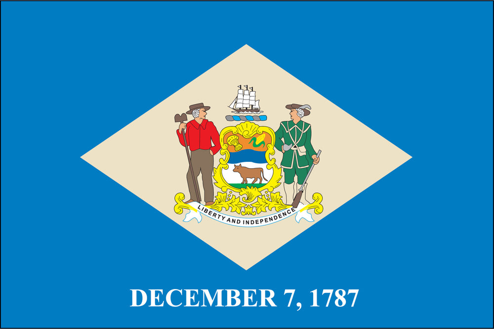 delaware flag, flag of delaware