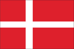 DENMARK NYLON PRINT FLAG - 3x5