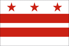 DISTRICT OF COLUMBIA NYLON PRINT FLAG - 3X5