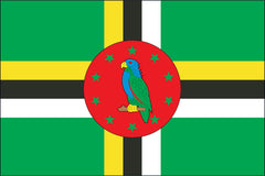 DOMINICA NYLON PRINT FLAG - 3x5