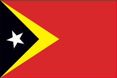 EAST TIMOR - LESTE NYLON PRINT FLAG - 3x5
