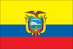 ECUADOR NYLON PRINT FLAG - 3x5