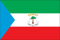 EQUATORIAL GUINEA NYLON PRINT FLAG - 3x5
