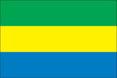 GABON NYLON PRINT FLAG - 3x5