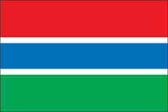 GAMBIA NYLON PRINT FLAG - 3x5