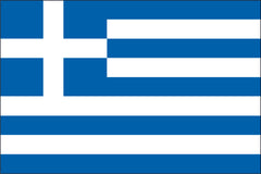 GREECE NYLON PRINT FLAG - 3x5