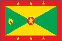 GRENADA NYLON PRINT FLAG - 3x5