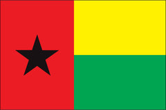 GUINEA-BISSAU NYLON PRINT FLAG - 3x5