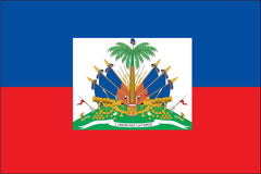 HAITI NYLON PRINT FLAG - 3x5