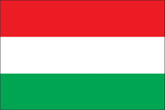 HUNGARY NYLON PRINT FLAG - 3x5