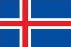 ICELAND NYLON PRINT FLAG - 3x5
