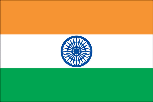 INDIA NYLON PRINT FLAG - 3x5