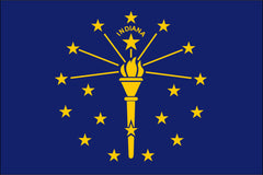 indiana state flag, flag of indiana