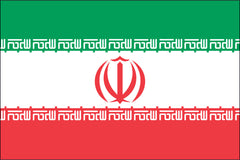 IRAN NYLON PRINT FLAG - 3x5