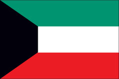 KUWAIT NYLON PRINT FLAG - 3x5
