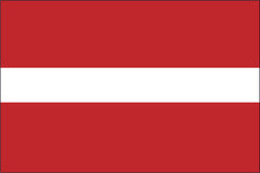 LATVIA NYLON PRINT FLAG - 3x5