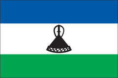 LESOTHO NYLON PRINT FLAG - 3x5