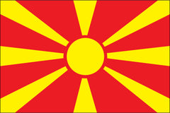 MACEDONIA NYLON PRINT FLAG - 3x5