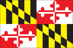 MARYLAND NYLON PRINT FLAG - 3X5