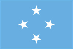 MICRONESIA NYLON PRINT FLAG - 3x5