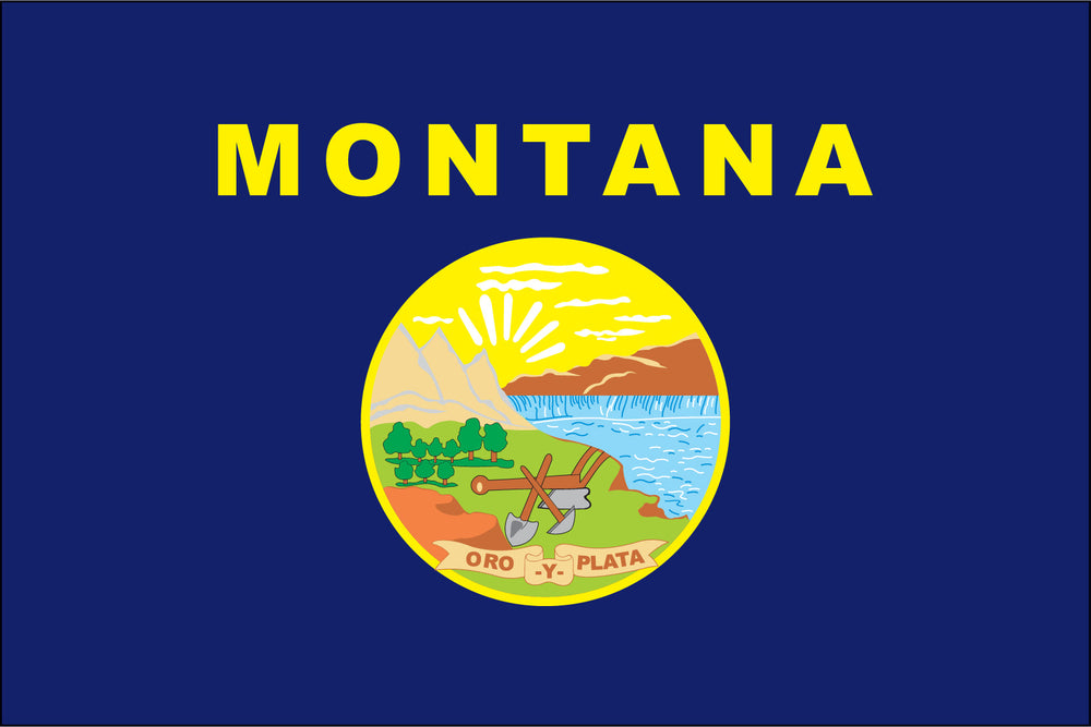 montana state flag, flag of montana