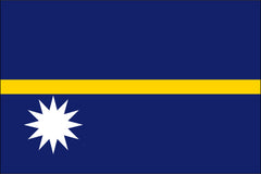NAURU NYLON PRINT FLAG - 3x5