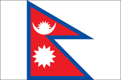 NEPAL NYLON PRINT FLAG - 3x5