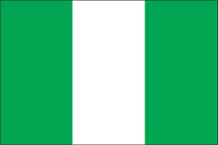 NIGERIA NYLON PRINT FLAG - 3x5