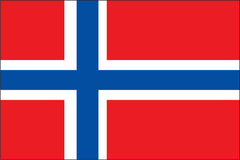 NORWAY NYLON PRINT FLAG - 3x5