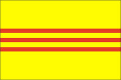 SOUTH VIETNAM NYLON PRINT FLAG - 3x5