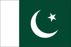 PAKISTAN NYLON PRINT FLAG - 3x5