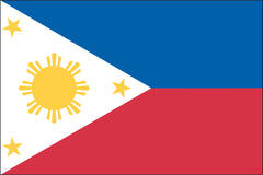 PHILIPPINES NYLON PRINT FLAG - 3x5