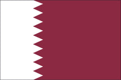 QATAR NYLON PRINT FLAG - 3x5