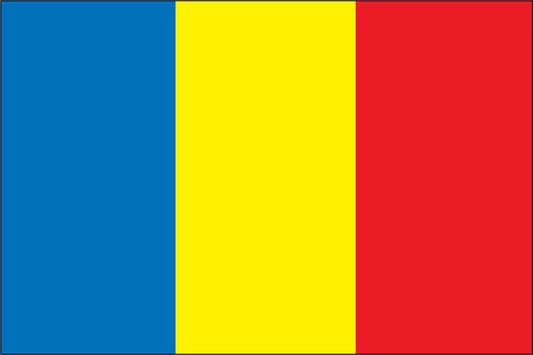 ROMANIA NYLON PRINT FLAG - 3x5