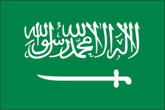 SAUDI ARABIA NYLON PRINT FLAG - 3x5