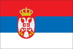 SERBIA NYLON PRINT FLAG - 3x5