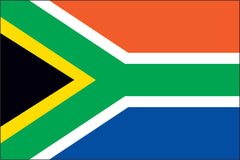 SOUTH AFRICA NYLON PRINT FLAG - 3x5
