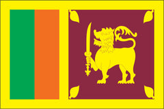 SRI LANKA NYLON PRINT FLAG - 3x5