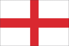 ST. GEORGE CROSS NYLON PRINT FLAG - 3X5