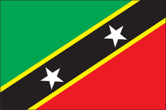 ST KITTS-NEVIS NYLON PRINT FLAG - 3x5