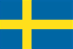 SWEDEN NYLON PRINT FLAG - 3x5
